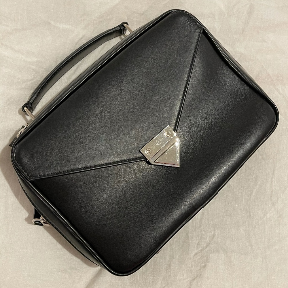 Kooples leather satchel brand new black Barbara